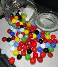 Jar of Vintage Marbles