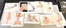 10 Wallet size Varga Pin up Girl cards