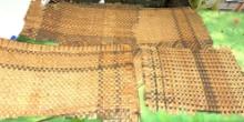 4 Panels of North West Coast Indian Cedar Bark Mats- 20th cent or late 19th Cent