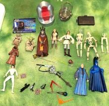 Group of 1990's Star Wars Action figures and accessories