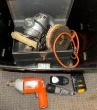Dremel with Charger, Dewalt 20v Battery, Vtg Sander and Drill
