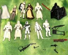 Group of 1990's Star Wars Action figures and accessories