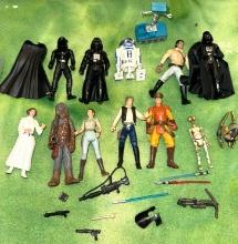 Group of 1990's Star Wars Action figures and accessories