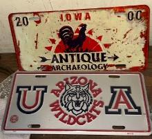 2 Collectible License Plates