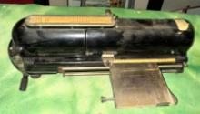 Antique Todd Protectograph Check Writer Desk Writing Machine