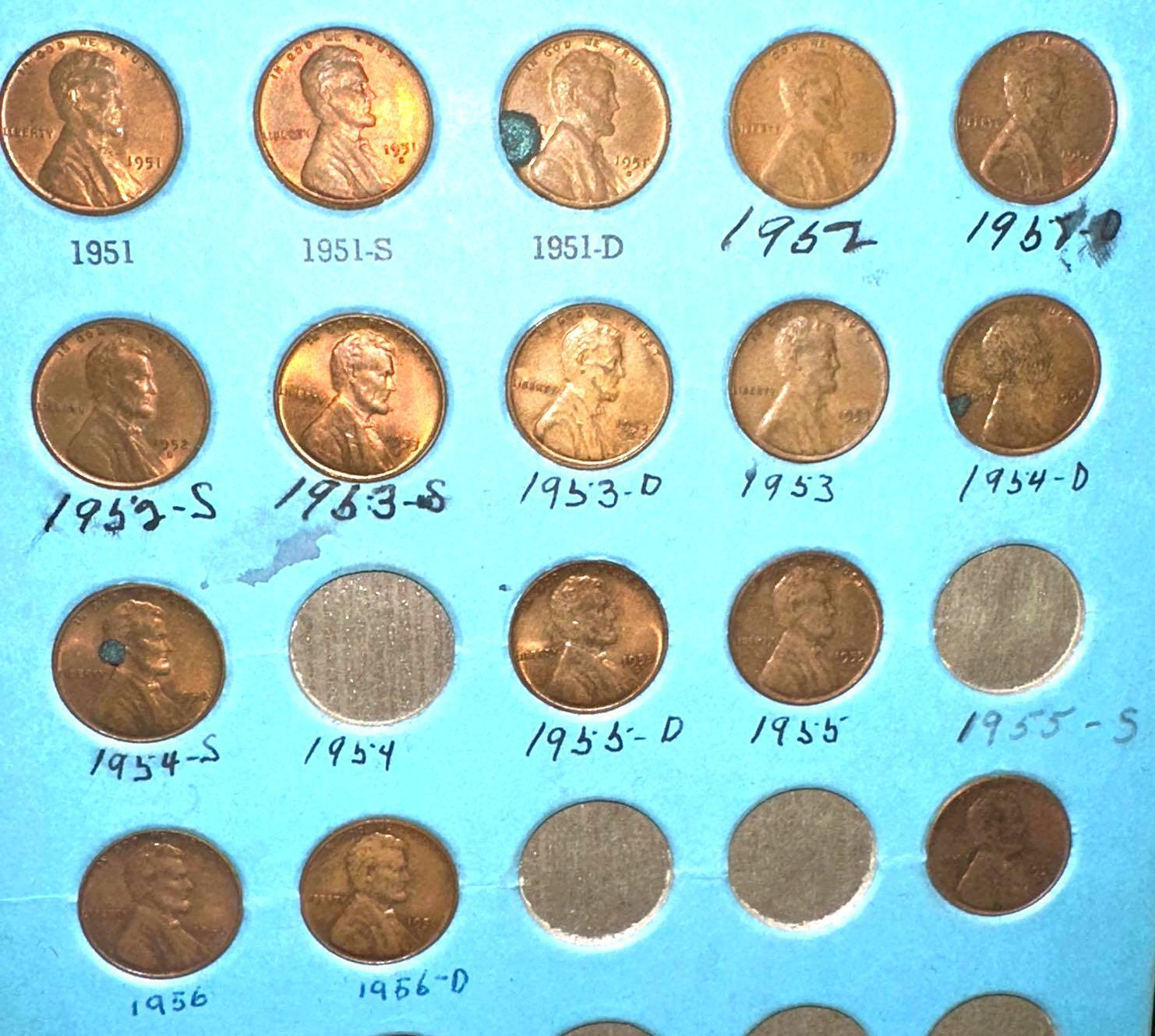 2 Folders of Lincoln Cents