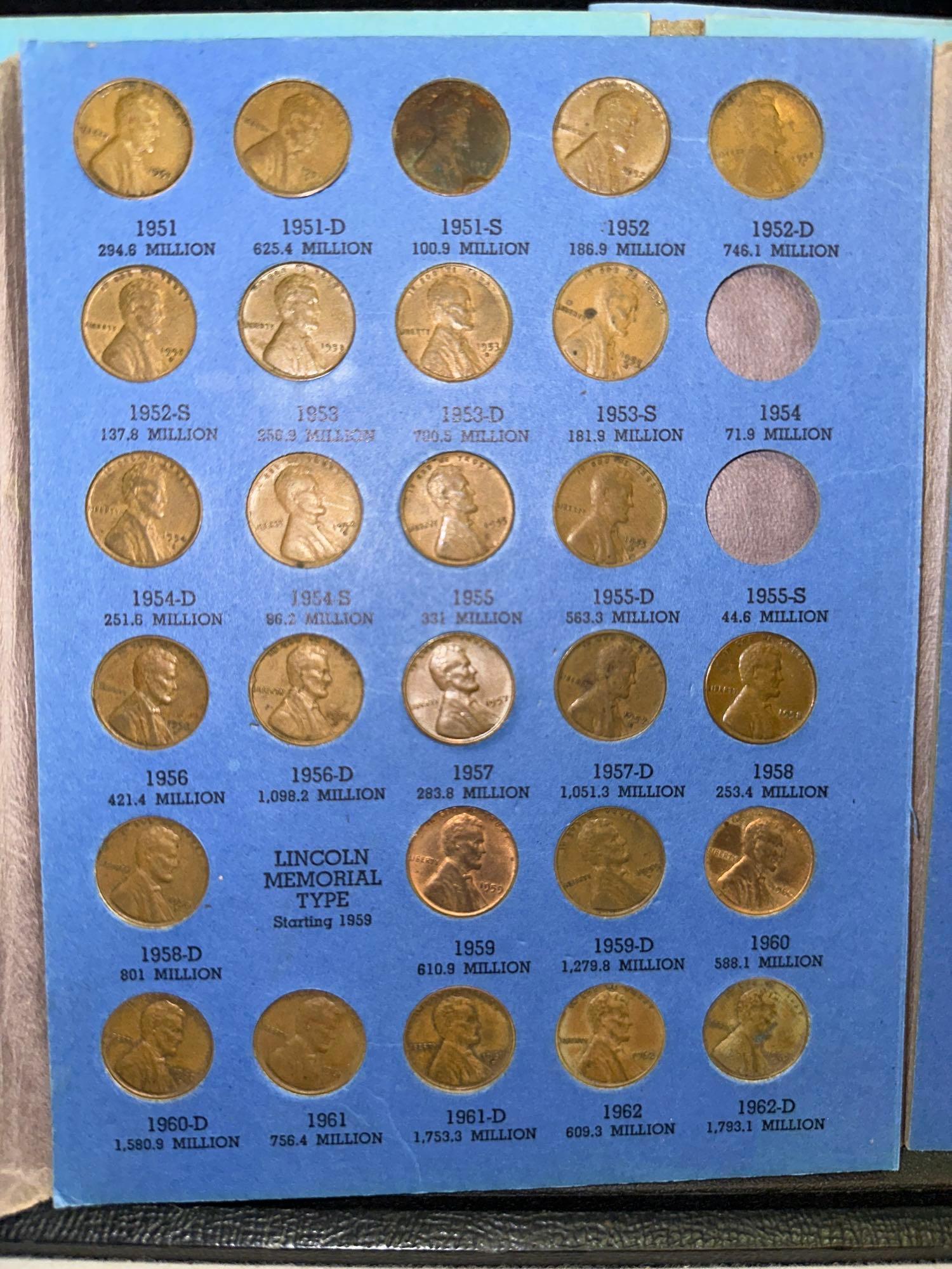 2 Folders of Lincoln Cents