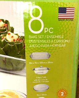 NIB Kitchen Classics 8pc Glass Bake Set