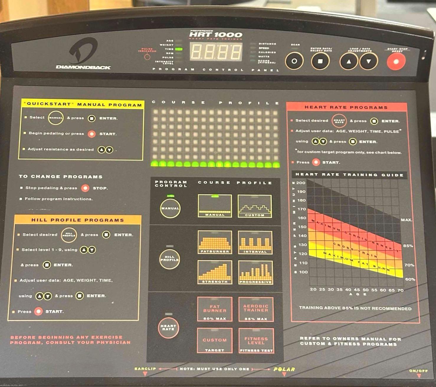 Diamondback HRT 1000 Recumbent Exercise Bike- works GREAT!!!