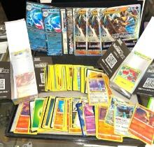 Group of Unsearched Pokemon Cards including Jumbo Cards