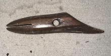 Rare Early Paleo-Eskimo Harpoon Point- Ivory Black from being buried in Permafrost