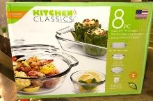 NIB Kitchen Classics 8pc Glass Bake Set