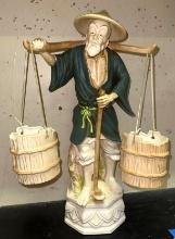 Porcelain Japanese Sculpture 17" tall