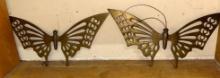 Pair of Vintage Brass Butterflies