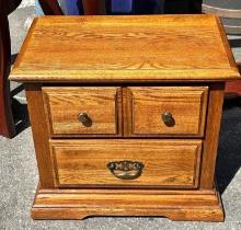 2 Drawer Wood Night stand