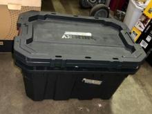 2 Heavy Duty Husky Tote Bins with Lids