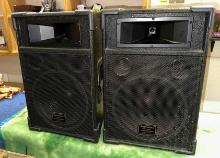 Pair of Audioline Loud Speaker Studio Series - 22" tall