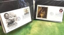Binder of Vintage First Day issue cards and Stamps Collection