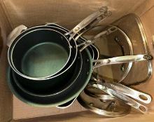 Granitestone Pots and Pan Set with Lids- Look Like New