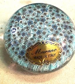 Murano Hand Blown Paper weight from Italy