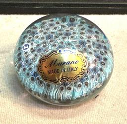 Murano Hand Blown Paper weight from Italy
