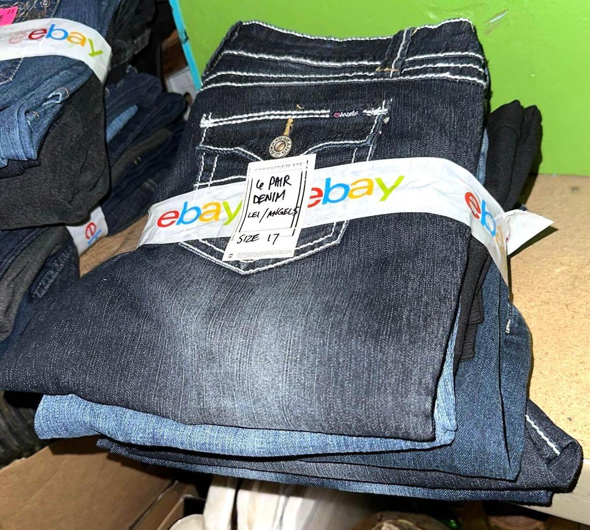 6 Pairs of Designer Denim- Lei/Angels size 17