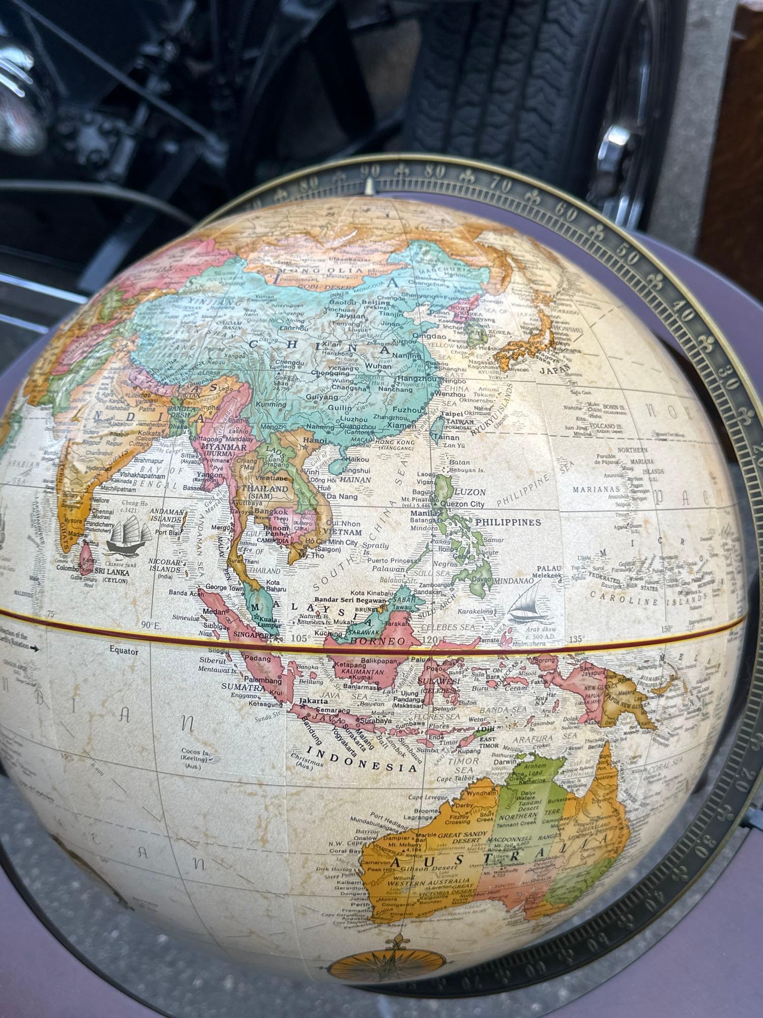 "Replogle 16" Diameter Globe World Classic Series" Globe on stand 34" tall