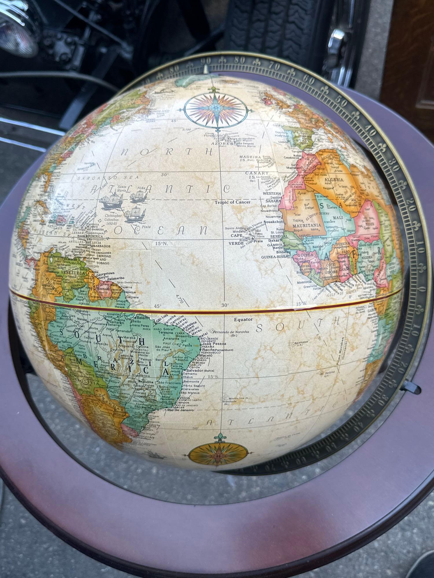 "Replogle 16" Diameter Globe World Classic Series" Globe on stand 34" tall
