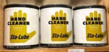 Three- 7lbs Cans of Sta-lube Hand Cleaner- 21lbs of Hand Cleaner