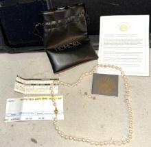 Honora 6.5-7mm Freshwater Pearl 18" Strand Necklace 14k Gold clasp & Matching earrings