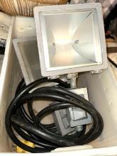 2 Work Lights with Built in Outlets