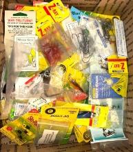 Box Full of Walleye, Bass Fishing Gear lot- Mostly New
