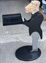 Vintage - Bombay Company - Statue - Serving Tray "James The Butler" 32" tall
