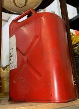 Jerry Can with about a Gallon of Solvent
