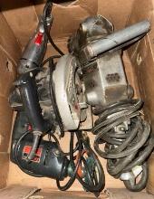 Power Tool Lot- All Working- 2 drills, Skil Saw and Heavy Duty Grinder