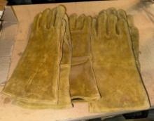 3 Pairs of Leather Welding Gloves size Large