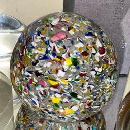 Group of Pretty Blown Glass Paper weights