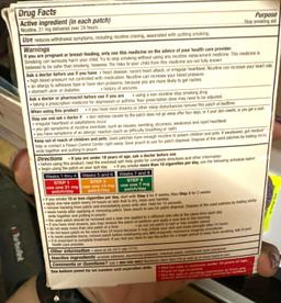 New Box Nicotine patches exp 6/25