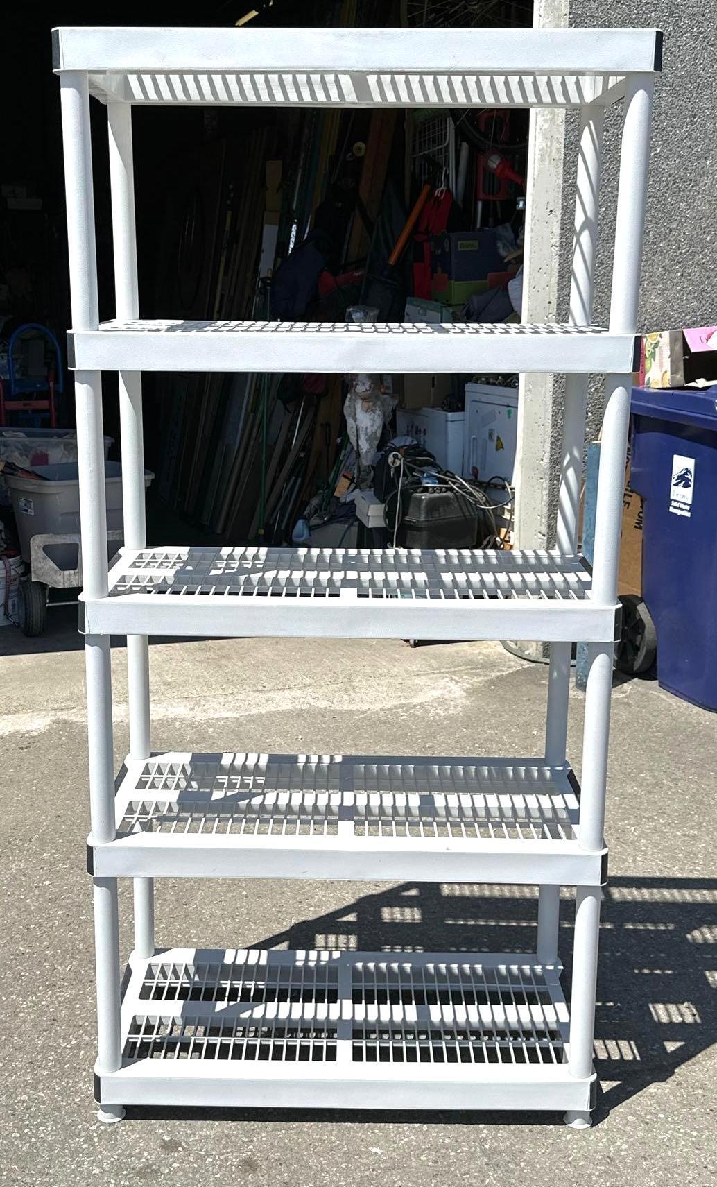 Keter 5 Tier Shelving Unit 72"T x 43" W
