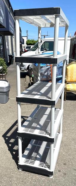 Keter 5 Tier Shelving Unit 72"T x 43" W