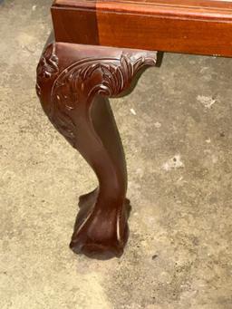 Vintage Chippendale Style Bench/Loveseat with Pretty Wood Carvings 43" W x 42" T