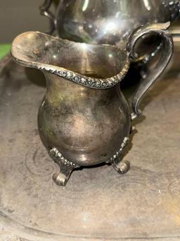 6 Piece Silver Plated Coffee/Tea Set