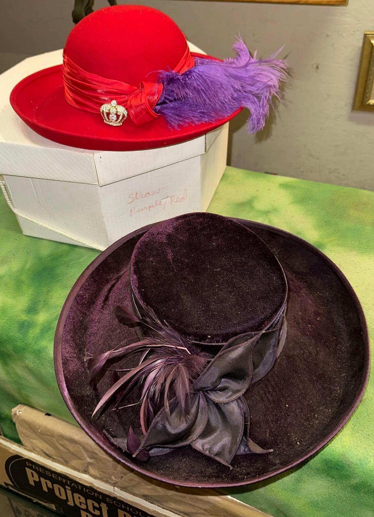 2 Fantasy Ladies Hats