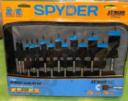 New 14pc Spyder Spade Bit Set