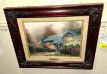 Framed Thomas Kinkade Picture with COA 18" x 16"