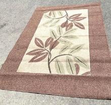 Cabana Leaves area rug 7'x5'