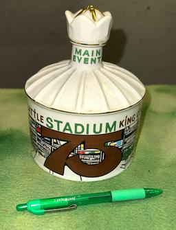 Vintage Seattle Kingdome Bourbon Bottle- Empty