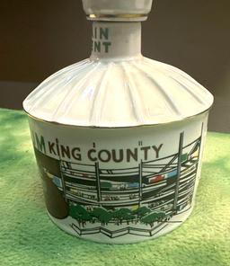 Vintage Seattle Kingdome Bourbon Bottle- Empty