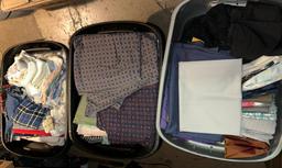 3 Bins Full of Quilting Fabric