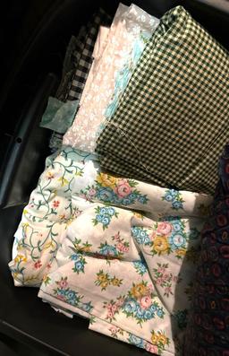 3 Bins Full of Quilting Fabric